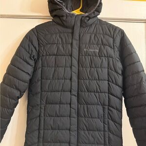 Columbia Charcoal Quilted Hooded Jacket